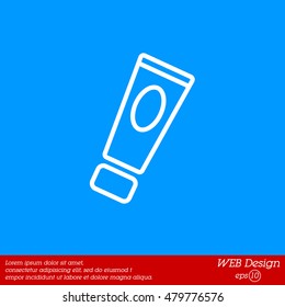 Web line icon. Hand cream, Face cream