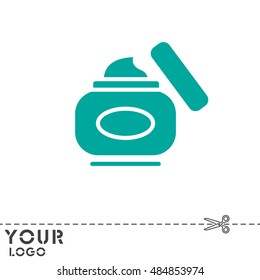 Web line icon. Hand cream, Face cream