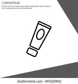 Web line icon. Hand cream, Face cream