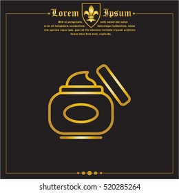 Web line icon. Hand cream, Face cream