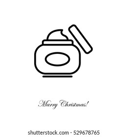 Web line icon. Hand cream, Face cream
