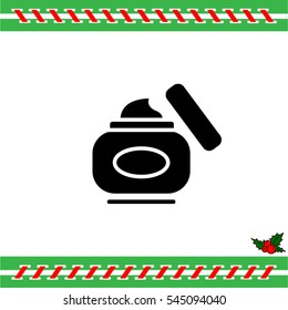 Web line icon. Hand cream, Face cream
