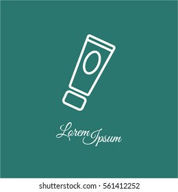 Web line icon. Hand cream, Face cream