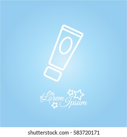 Web line icon. Hand cream, Face cream
