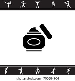 Web line icon. Hand cream, Face cream
