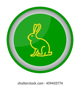 Web line icon. Hare, rabbit