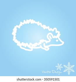 Web line icon. Hedgehog; wild animals