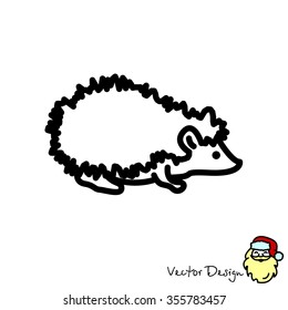Web line icon. Hedgehog; wild animals