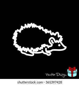 Web line icon. Hedgehog; wild animals