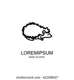Web line icon. Hedgehog; wild animals
