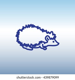 Web line icon. Hedgehog; wild animals