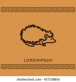 Web line icon. Hedgehog; wild animals