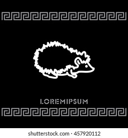 Web line icon. Hedgehog; wild animals