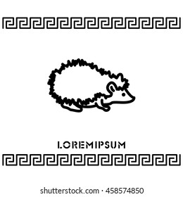 Web line icon. Hedgehog; wild animals