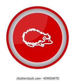 Web line icon. Hedgehog; wild animals