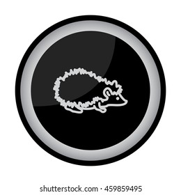 Web line icon. Hedgehog; wild animals