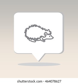 Web line icon. Hedgehog; wild animals