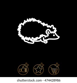 Web line icon. Hedgehog; wild animals