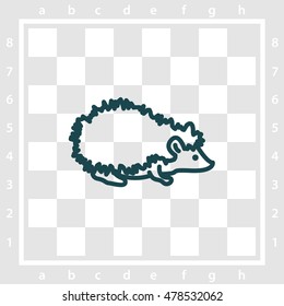 Web line icon. Hedgehog; wild animals
