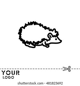 Web line icon. Hedgehog; wild animals