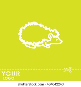 Web line icon. Hedgehog; wild animals
