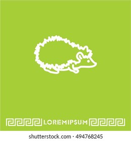 Web line icon. Hedgehog; wild animals