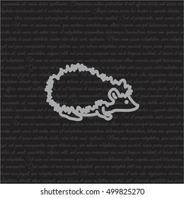 Web line icon. Hedgehog; wild animals