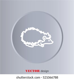 Web line icon. Hedgehog; wild animals