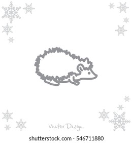 Web line icon. Hedgehog; wild animals