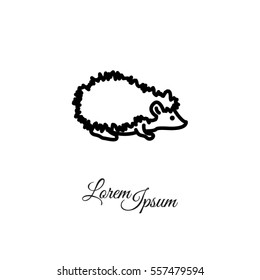 Web line icon. Hedgehog; wild animals