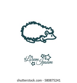 Web line icon. Hedgehog; wild animals