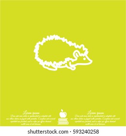 Web line icon. Hedgehog; wild animals