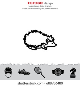 Web line icon. Hedgehog; wild animals