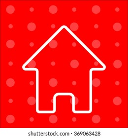 Web line icon. Home