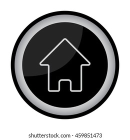Web line icon. Home