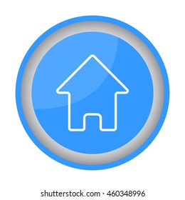 Web line icon. Home