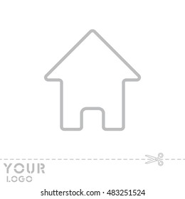 Web line icon. Home