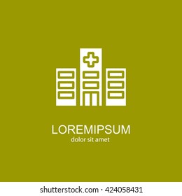 Web line icon. Hospital