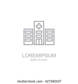 Web line icon. Hospital