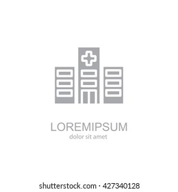 Web line icon. Hospital