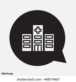 Web line icon. Hospital