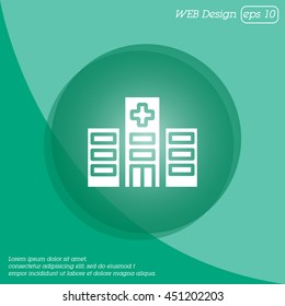 Web line icon. Hospital