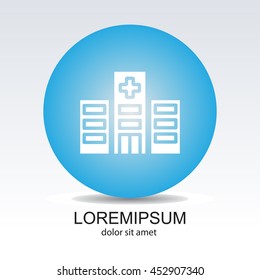 Web line icon. Hospital