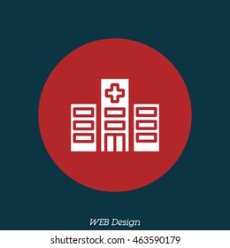 Web line icon. Hospital