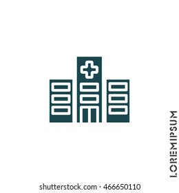 Web line icon. Hospital
