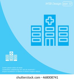 Web line icon. Hospital