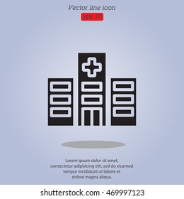 Web line icon. Hospital