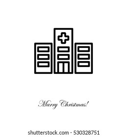 Web line icon. Hospital