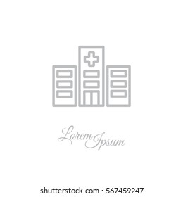 Web line icon. Hospital