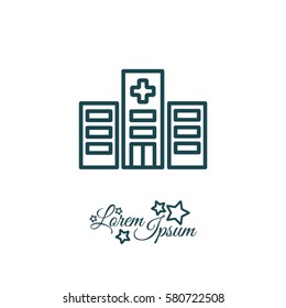 Web line icon. Hospital